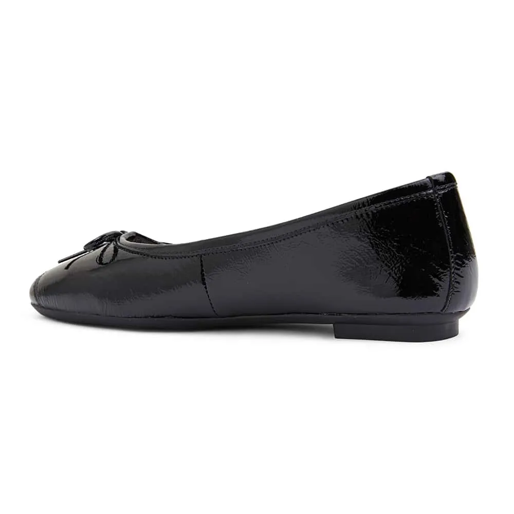 Alexa Flat in Black Patent