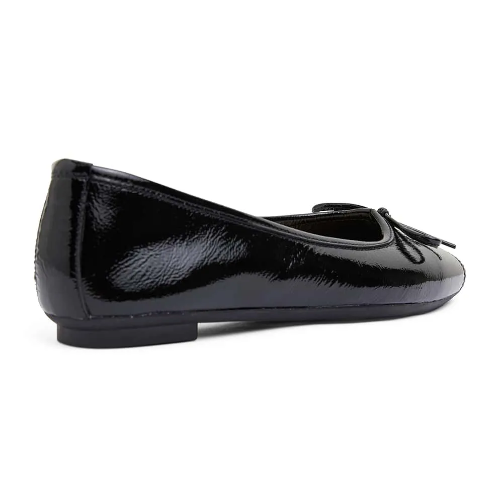 Alexa Flat in Black Patent