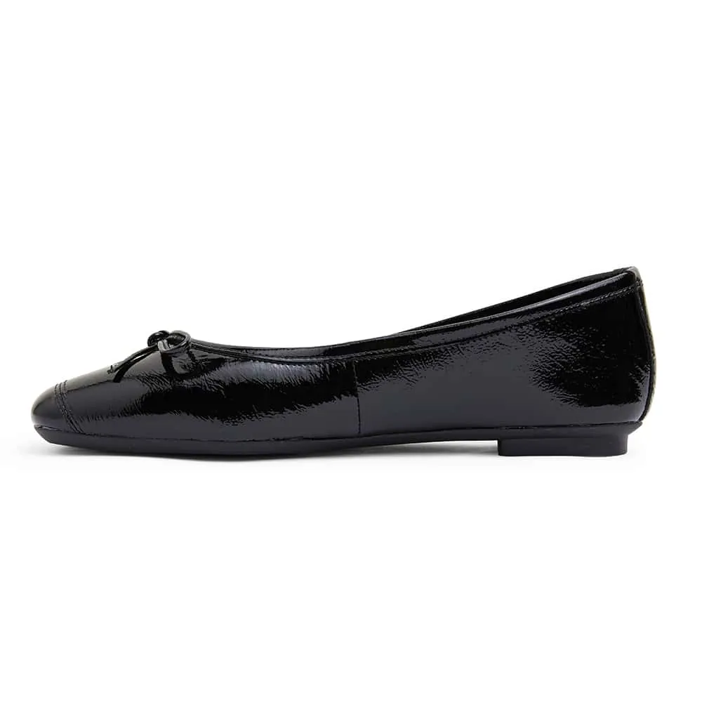 Alexa Flat in Black Patent