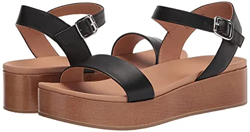 Amazon Essentials Women's Two Band Flatform Sandal