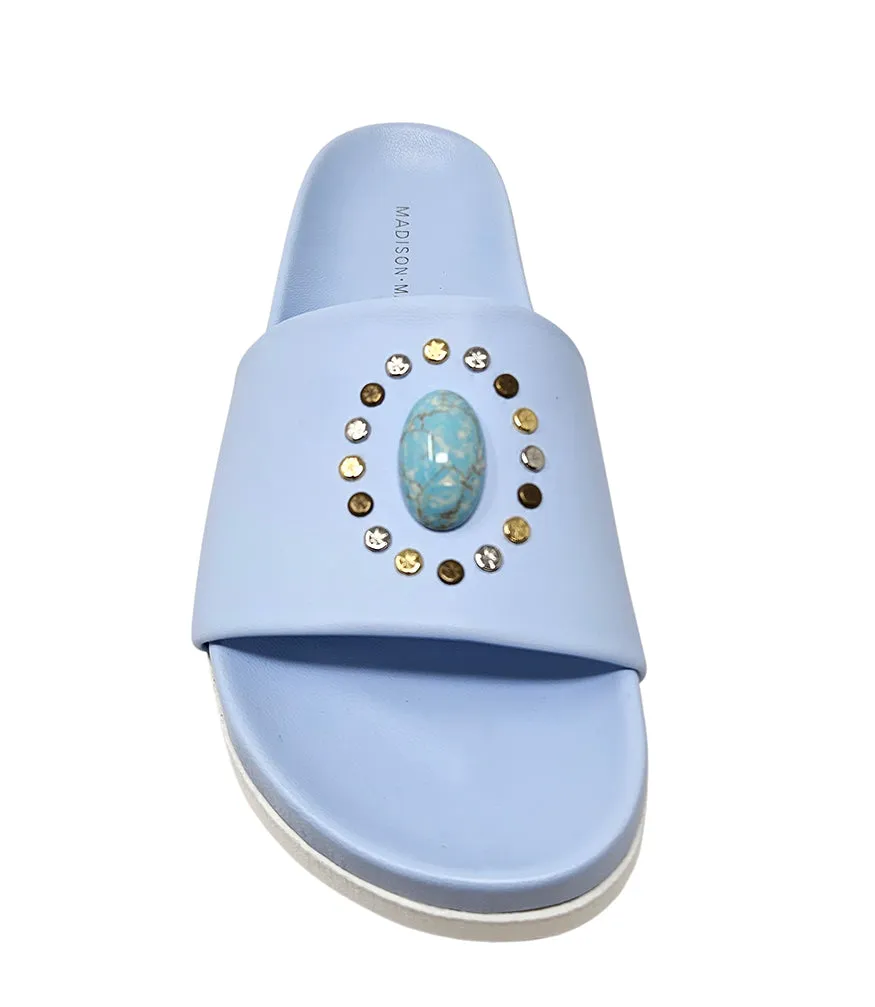 Athena Sky Blue Open Toe Sandal