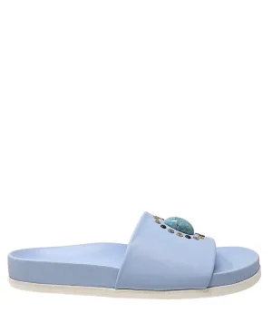 Athena Sky Blue Open Toe Sandal