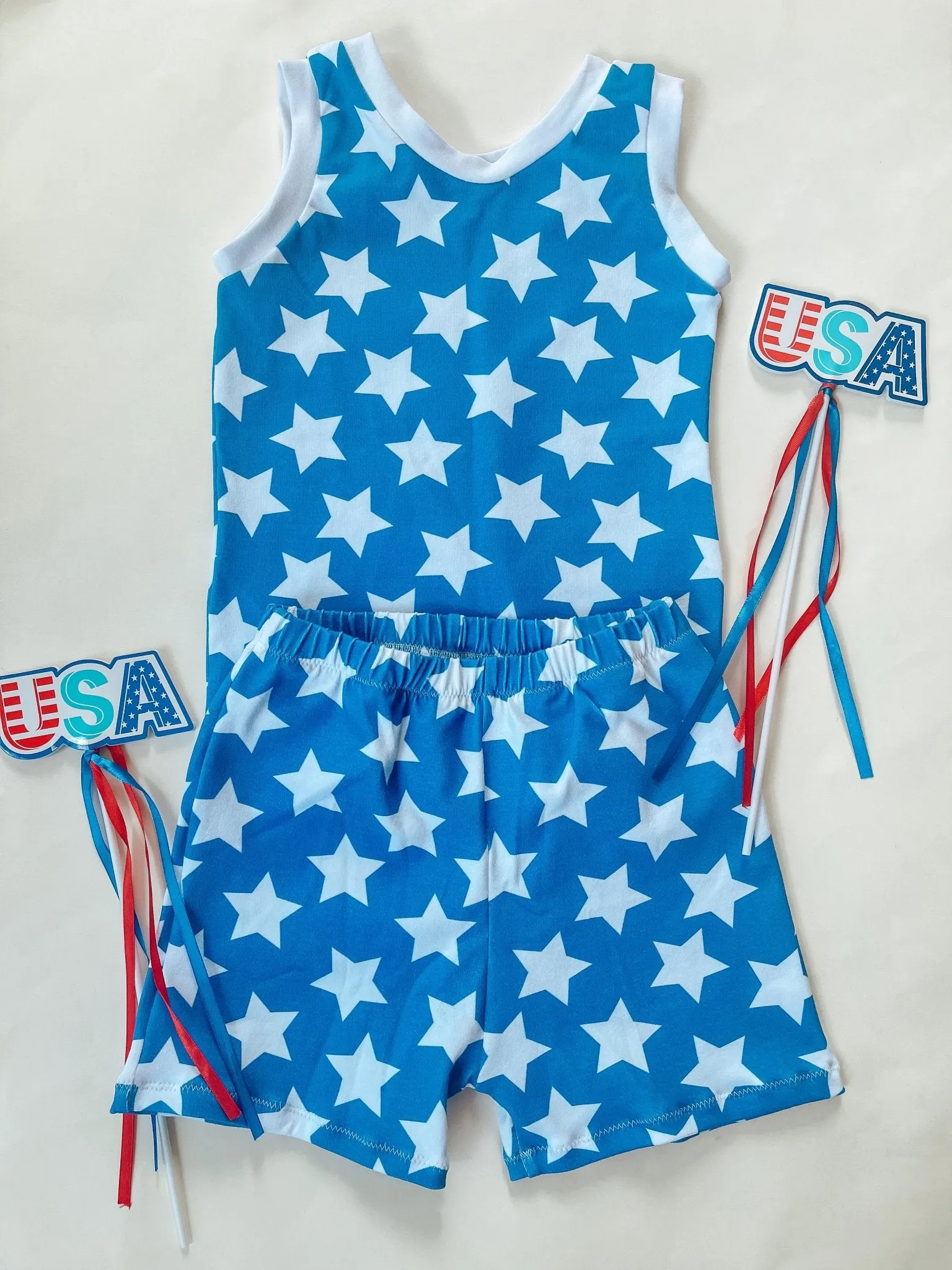 Boy's Blue Stars Outfit