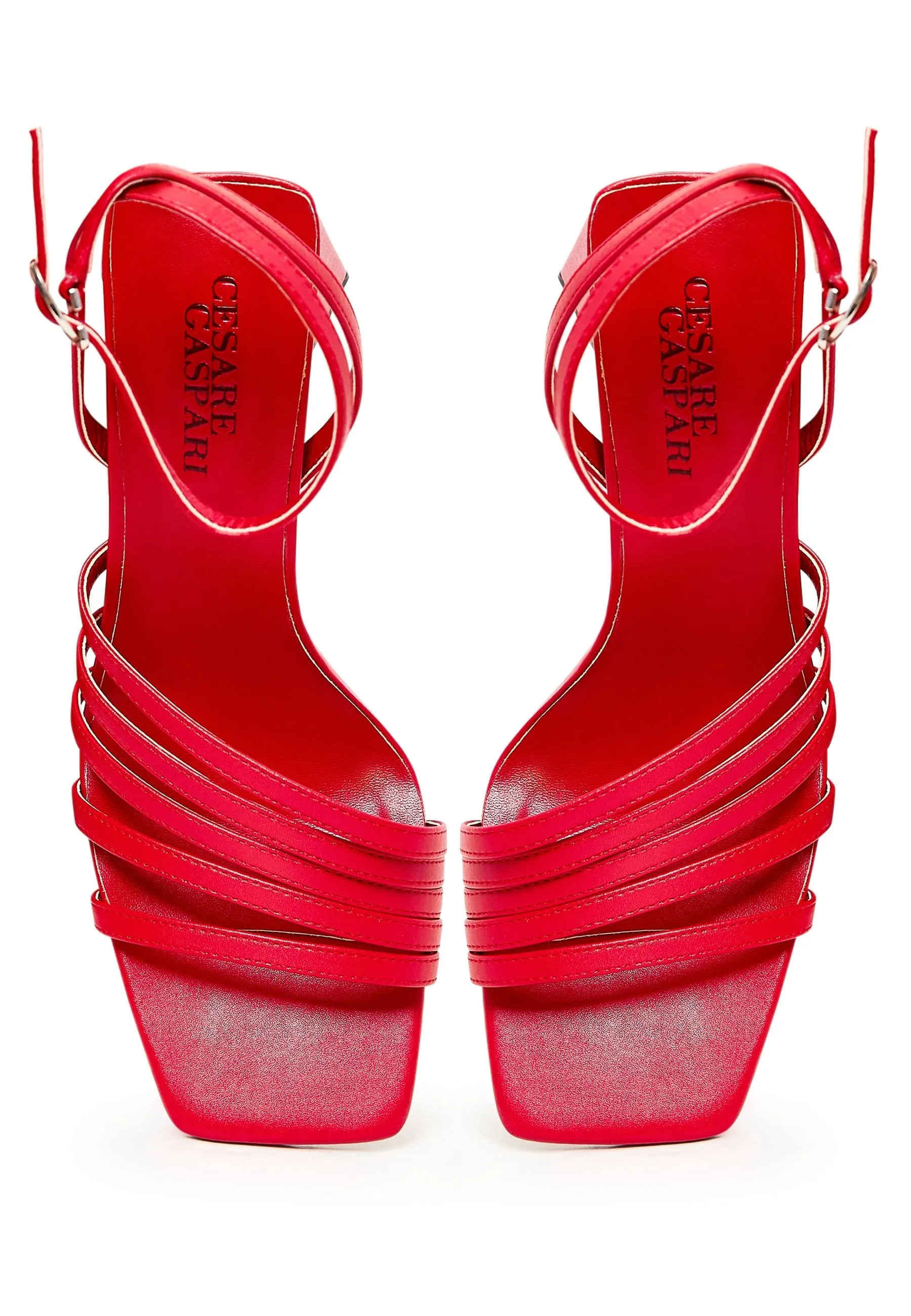 Chunky Comfort Sandals - Red