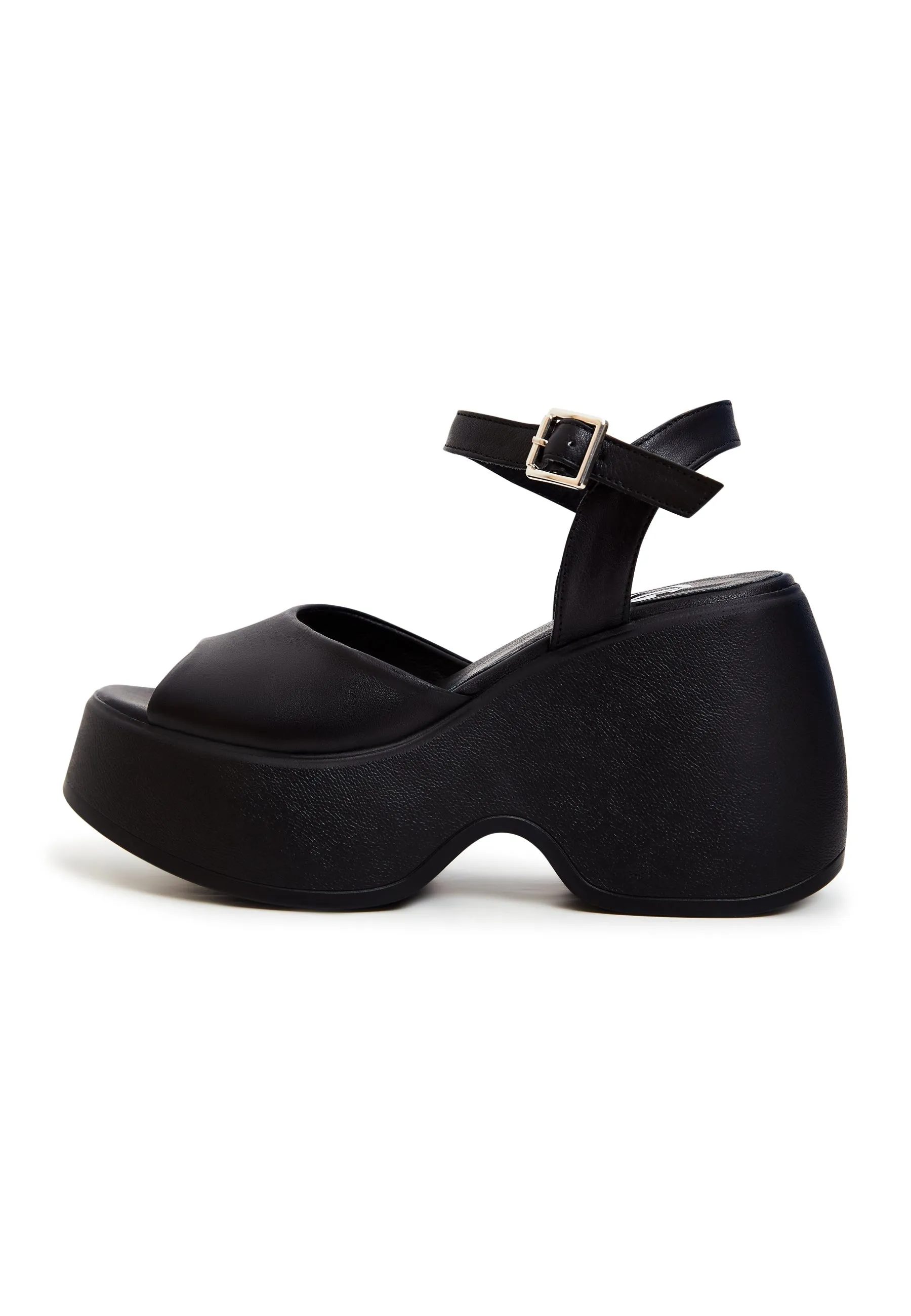 Classic Platform Sandals - Black