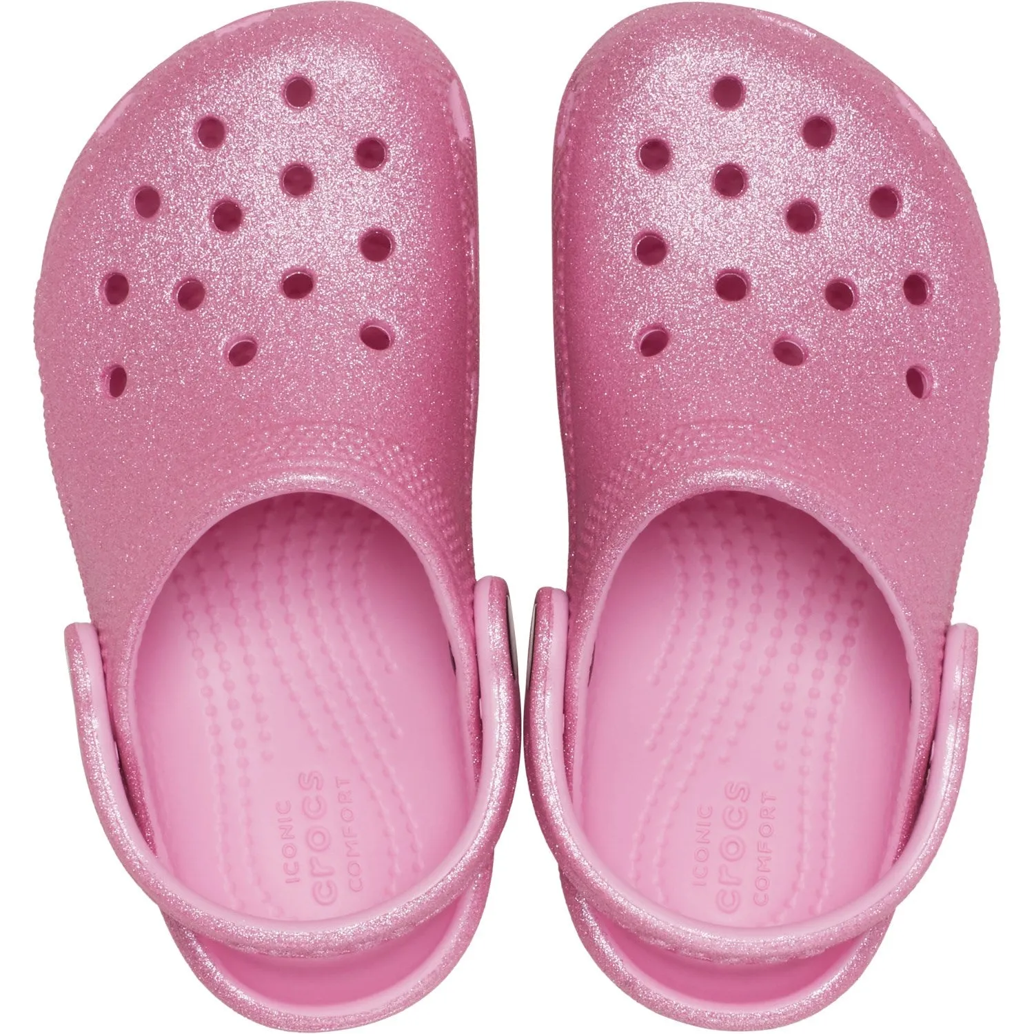 Crocs Pink Tweed Glitter Classic Glitter ClAnd