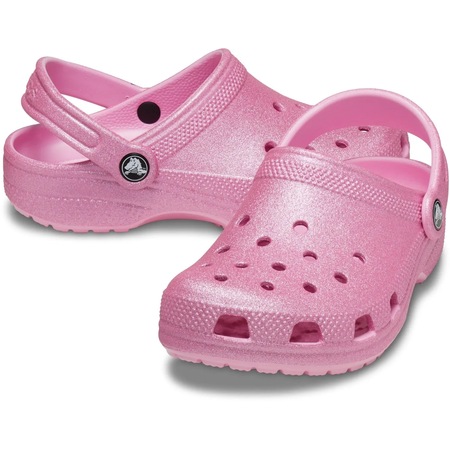 Crocs Pink Tweed Glitter Classic Glitter ClAnd