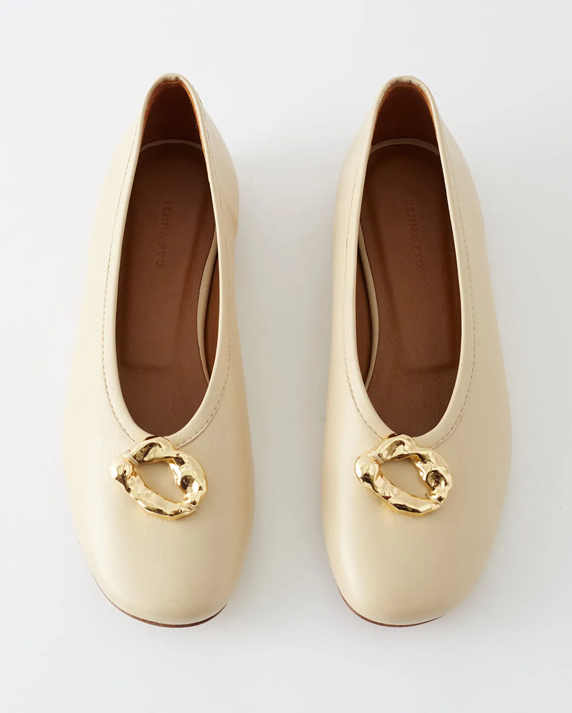 Donut Ballerina Nappa Leather Cream