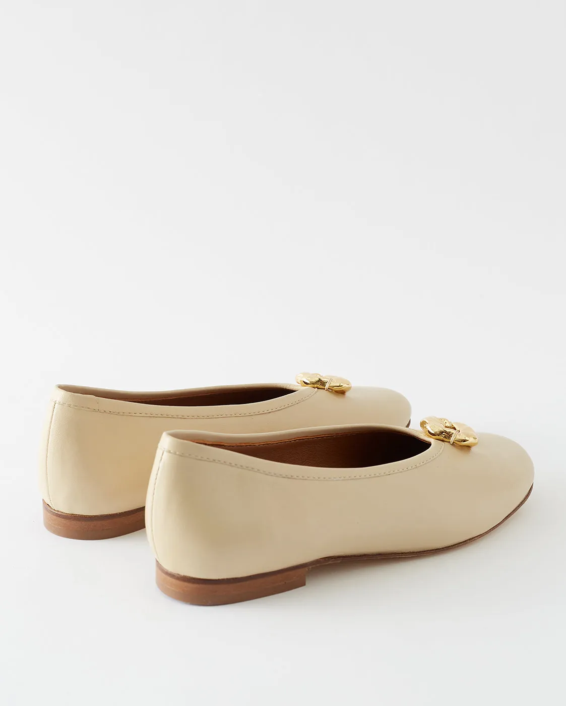 Donut Ballerina Nappa Leather Cream