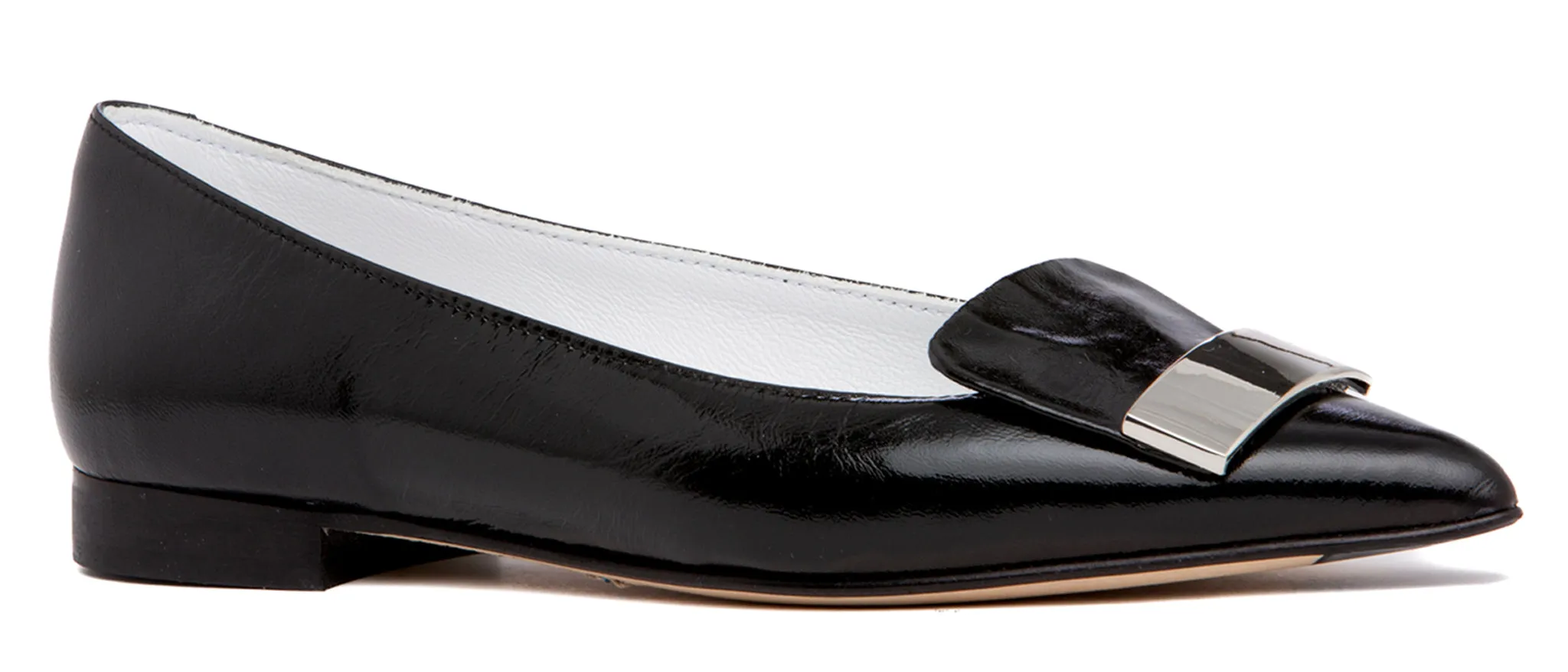 Fia Sky Blue Patent Leather Flat