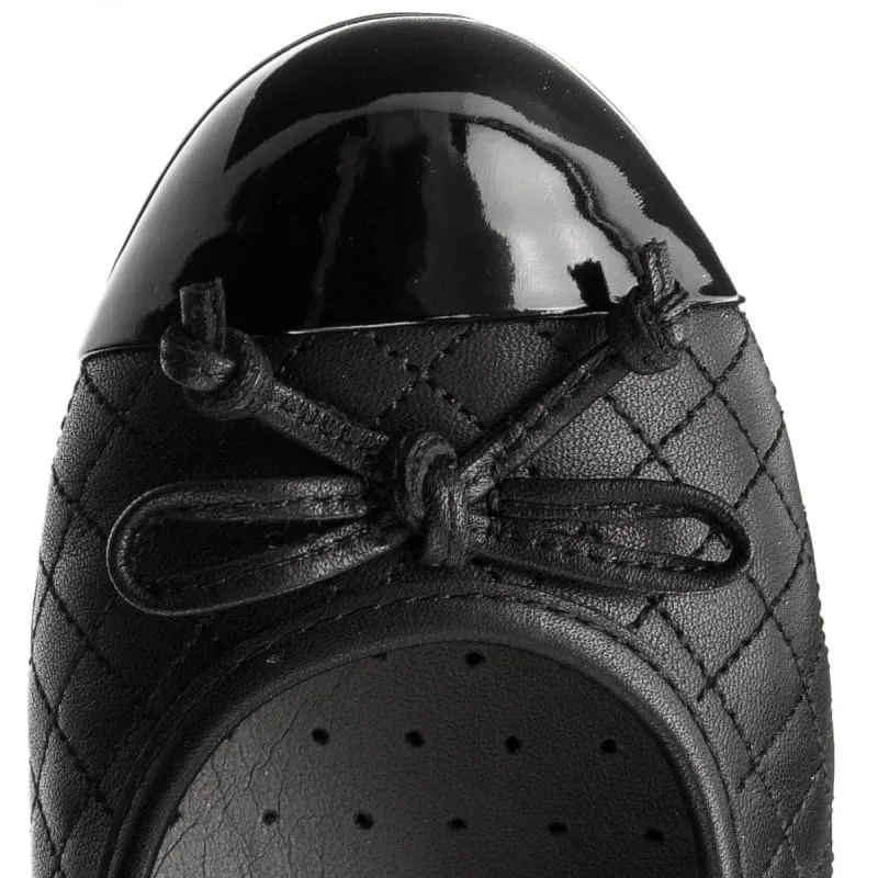 Geox Girl's Jr Plie Black Quilt (Sizes 35-38)