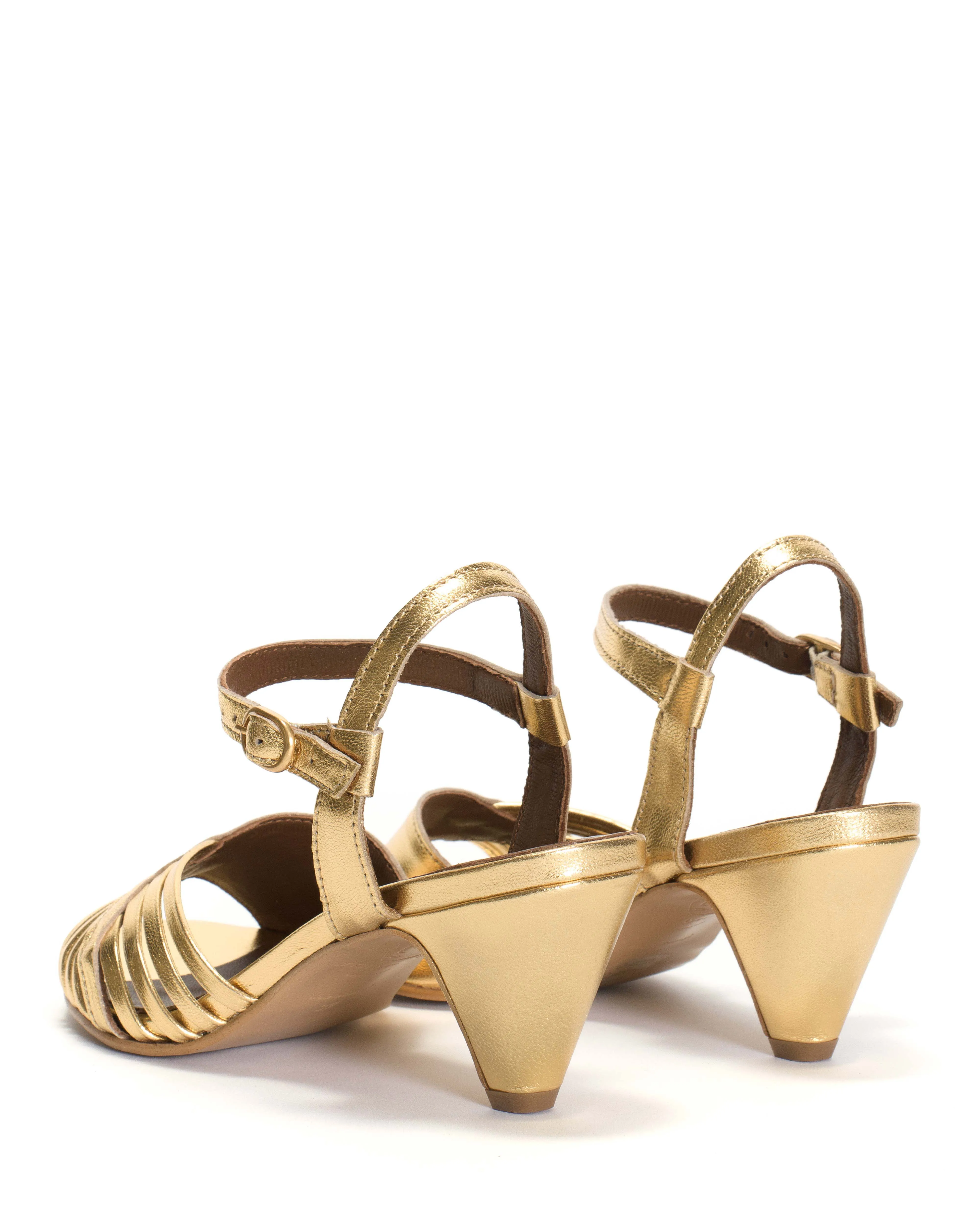 Hermine Metallic Goat Gold