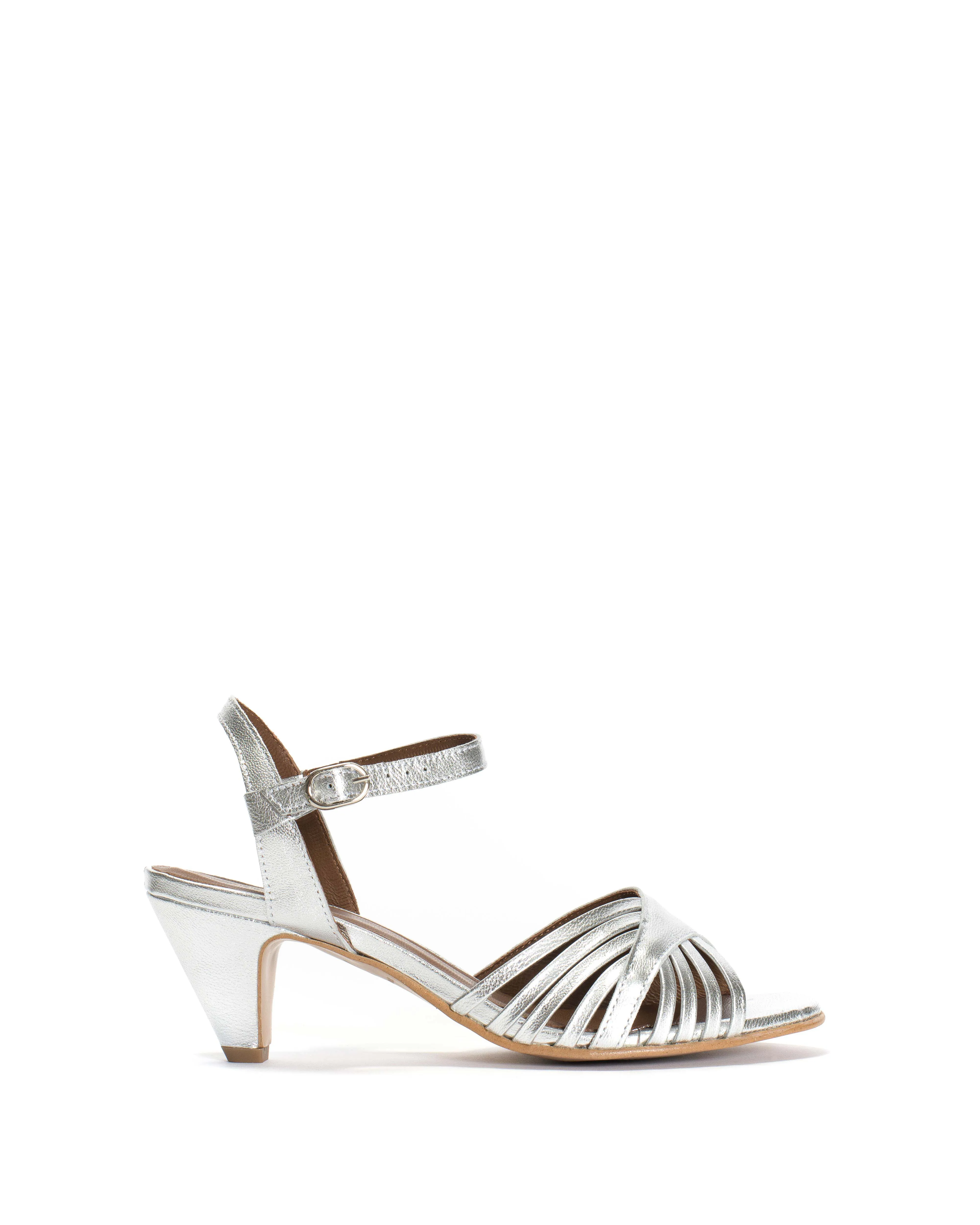 Hermine Metallic goat Silver