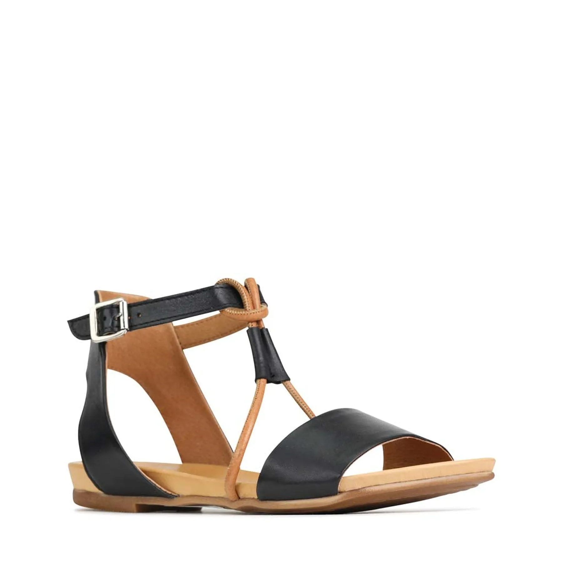 LANIE LEATHER ANKLE STRAP SANDALS