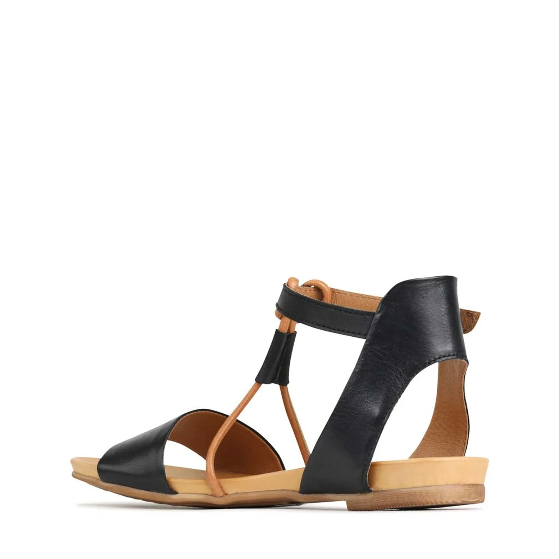 LANIE LEATHER ANKLE STRAP SANDALS