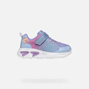 Lavender butterfly light up sneakers (J Assister)