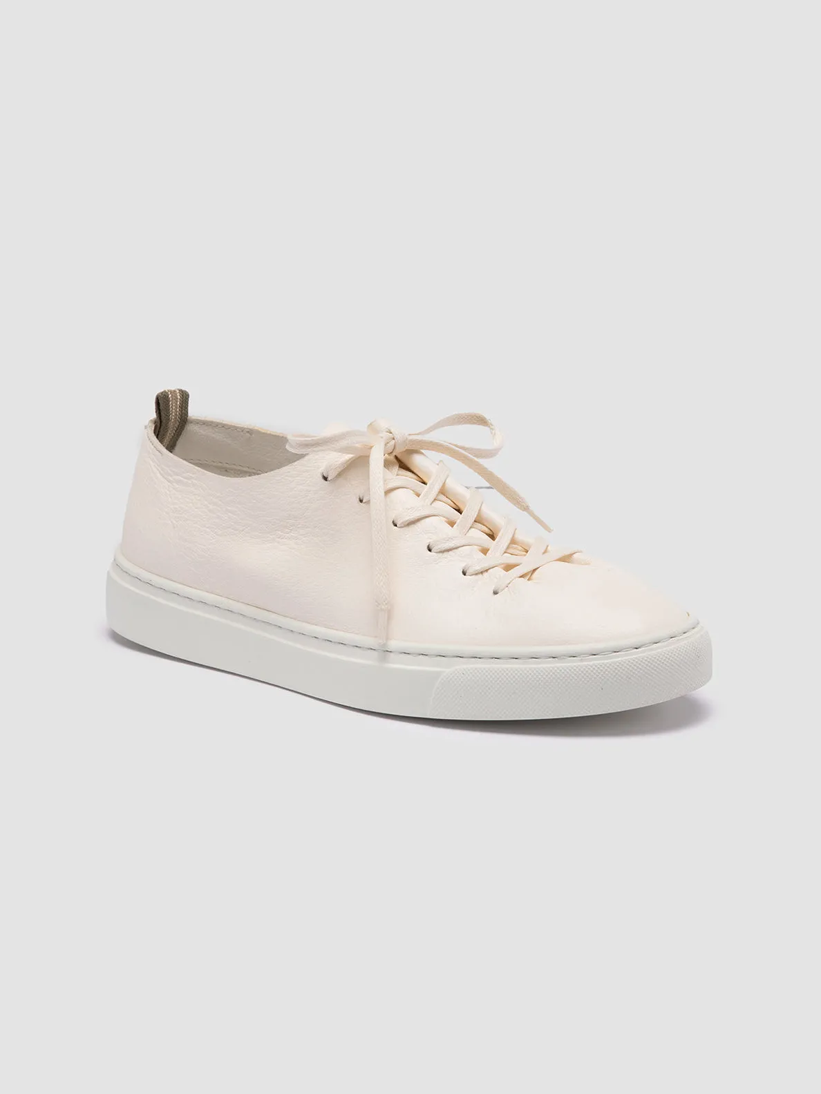 LEGGERA 100 - White Leather Low Top Sneakers