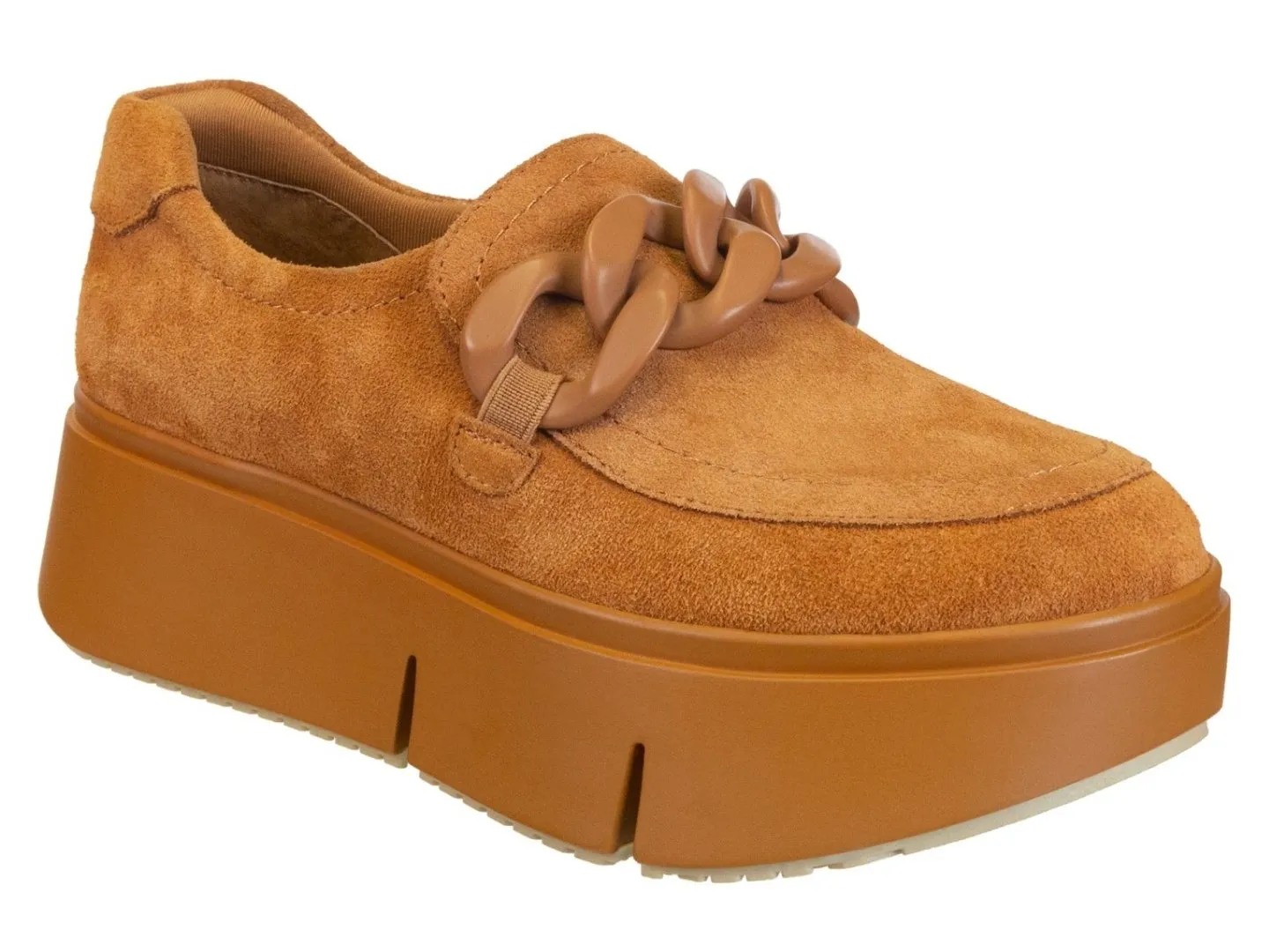 Naked Feet: PRINCETON in CAMEL Platform Sneakers