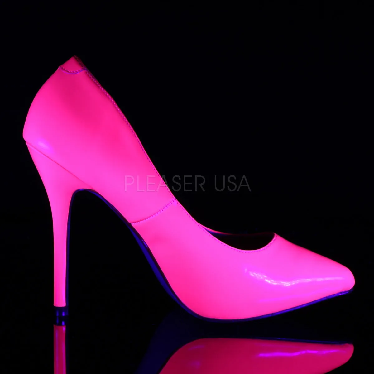 Neon Fuchsia Classic Stilettos Amuse-20