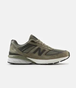 New Balance 990v5 Made In US Shoes - Covert Green / Green Camo