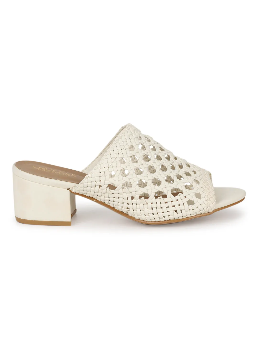 Nude PU Low Heel Mules Sandal (TC-ARORA100-NUDPU)