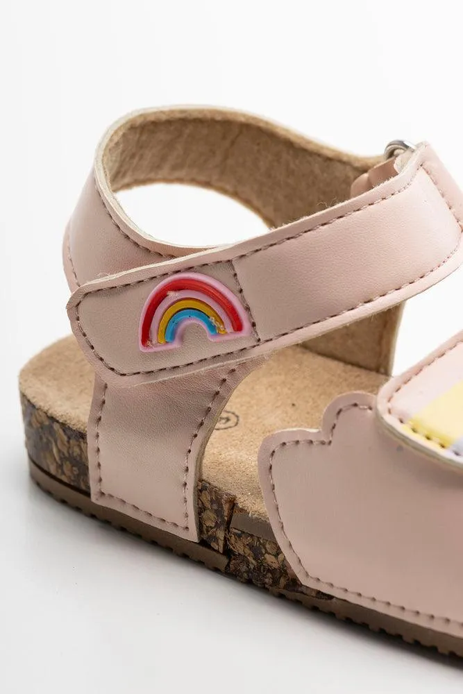 Rainbow Strap Sandal Pink