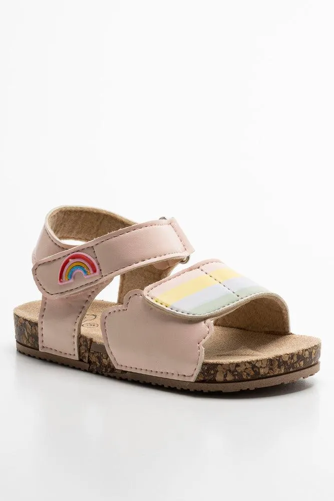 Rainbow Strap Sandal Pink