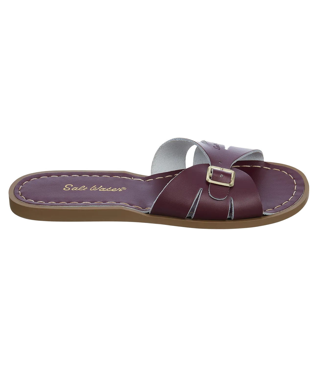 Salt-water sandals classic slide claret