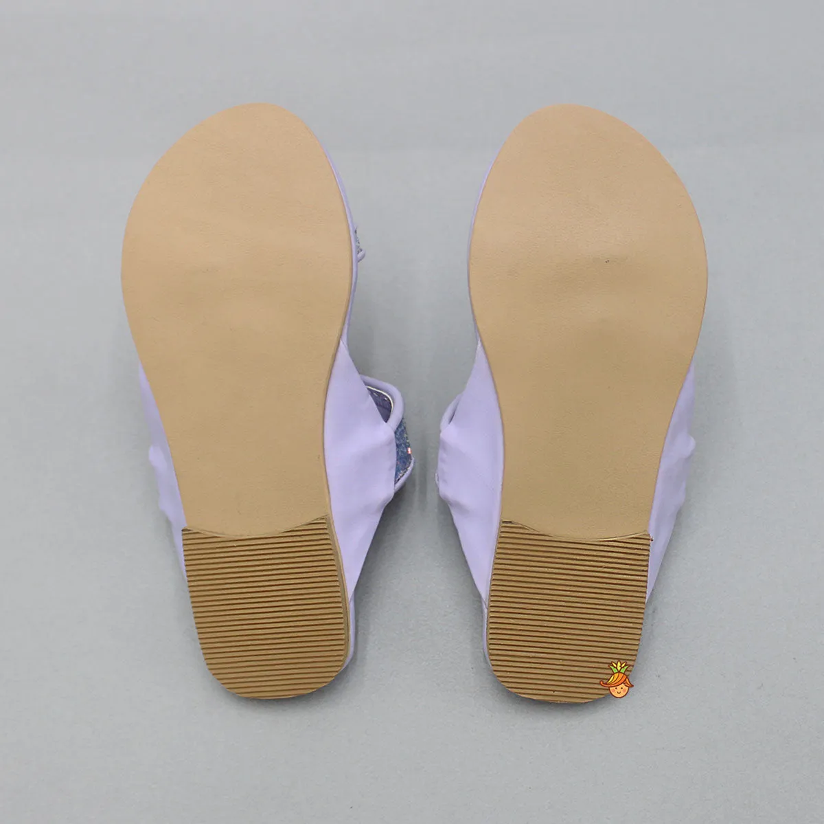 Shiny Lilac Kolhapuri Style Flats