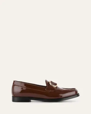 TAMARA LOAFERS CHOCOLATE PATENT