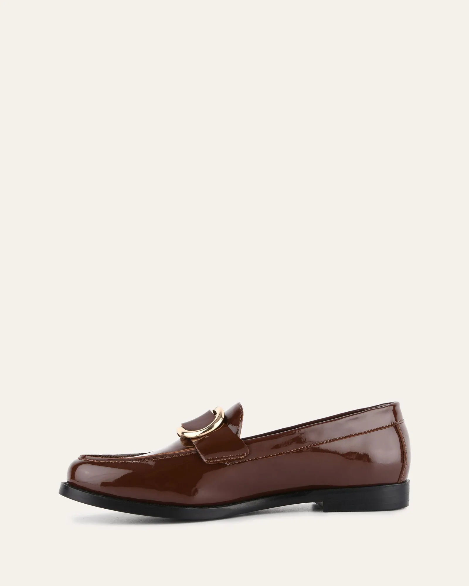 TAMARA LOAFERS CHOCOLATE PATENT