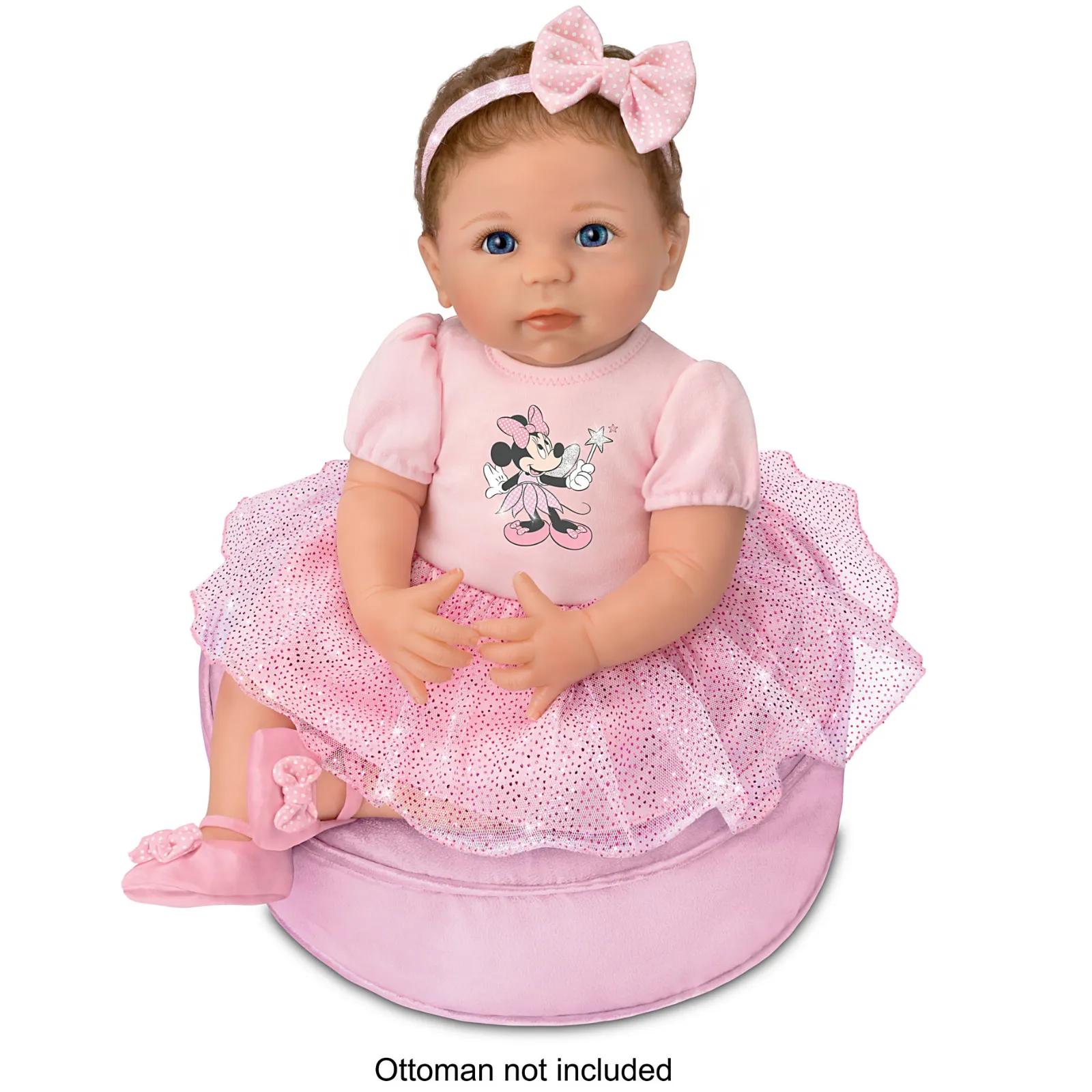 The Ashton - Drake Galleries Sparkle, Shimmer, And Shine! Baby Girl Doll Poseable Weighted Cloth Body and Hand Rooted Hair RealTouch® Vinyl Skin by Master Doll Artist, Linda Murray 18-inches