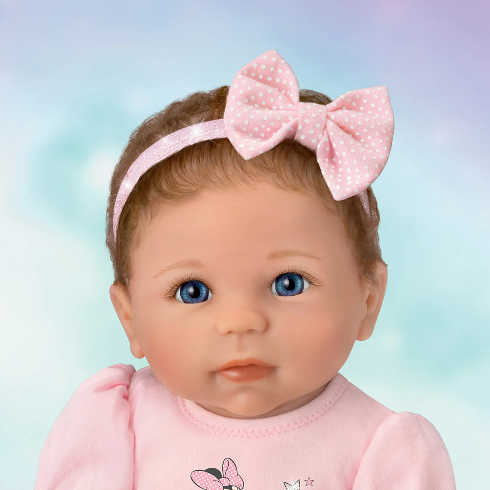 The Ashton - Drake Galleries Sparkle, Shimmer, And Shine! Baby Girl Doll Poseable Weighted Cloth Body and Hand Rooted Hair RealTouch® Vinyl Skin by Master Doll Artist, Linda Murray 18-inches