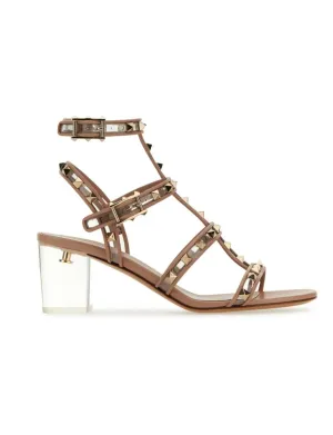 Valentino Garavani Rockstud Block-Heeled Sandals