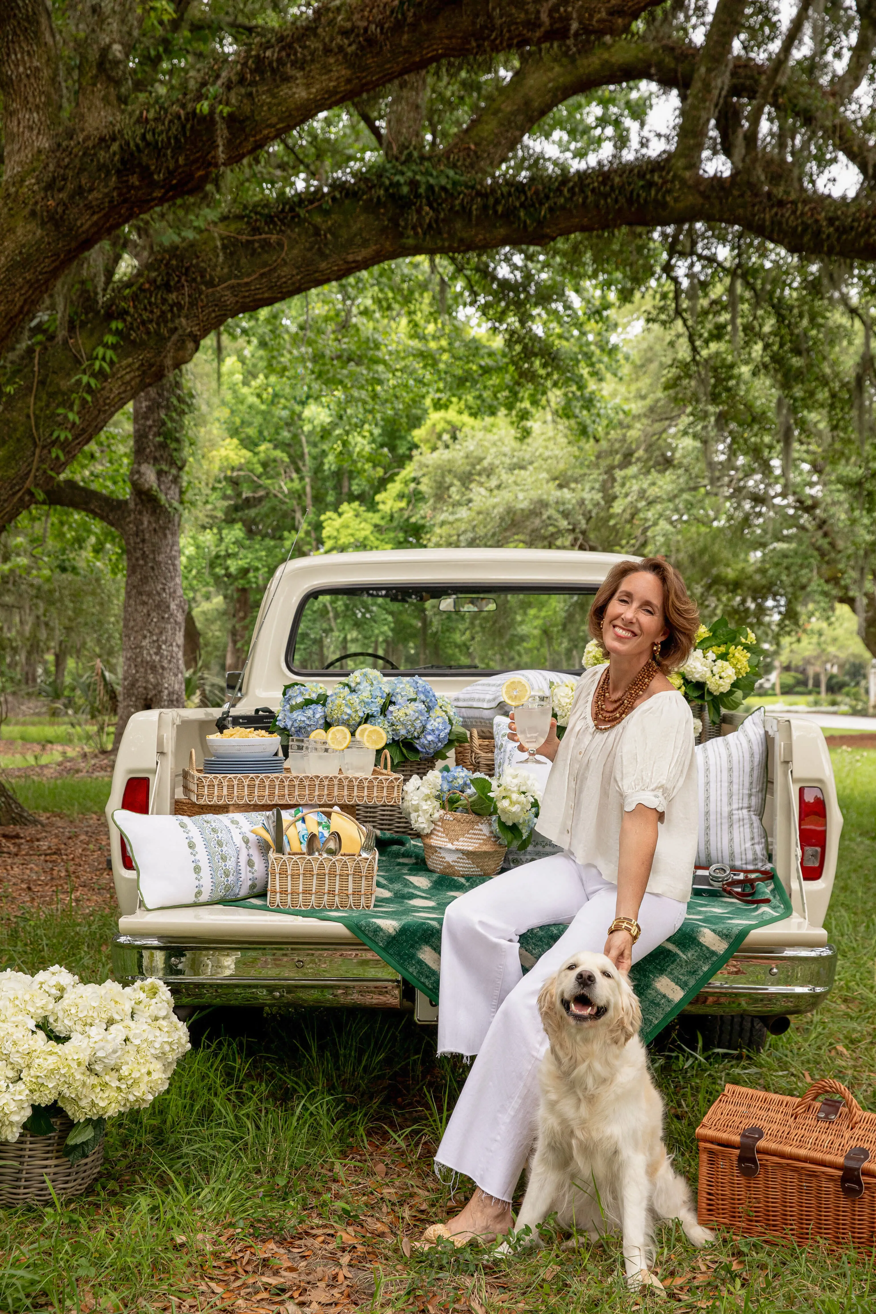 White Linen Tully Top