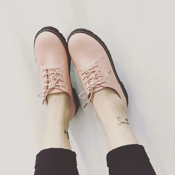 White/Black/Pink Preppy Style Casual Shoes AD10179